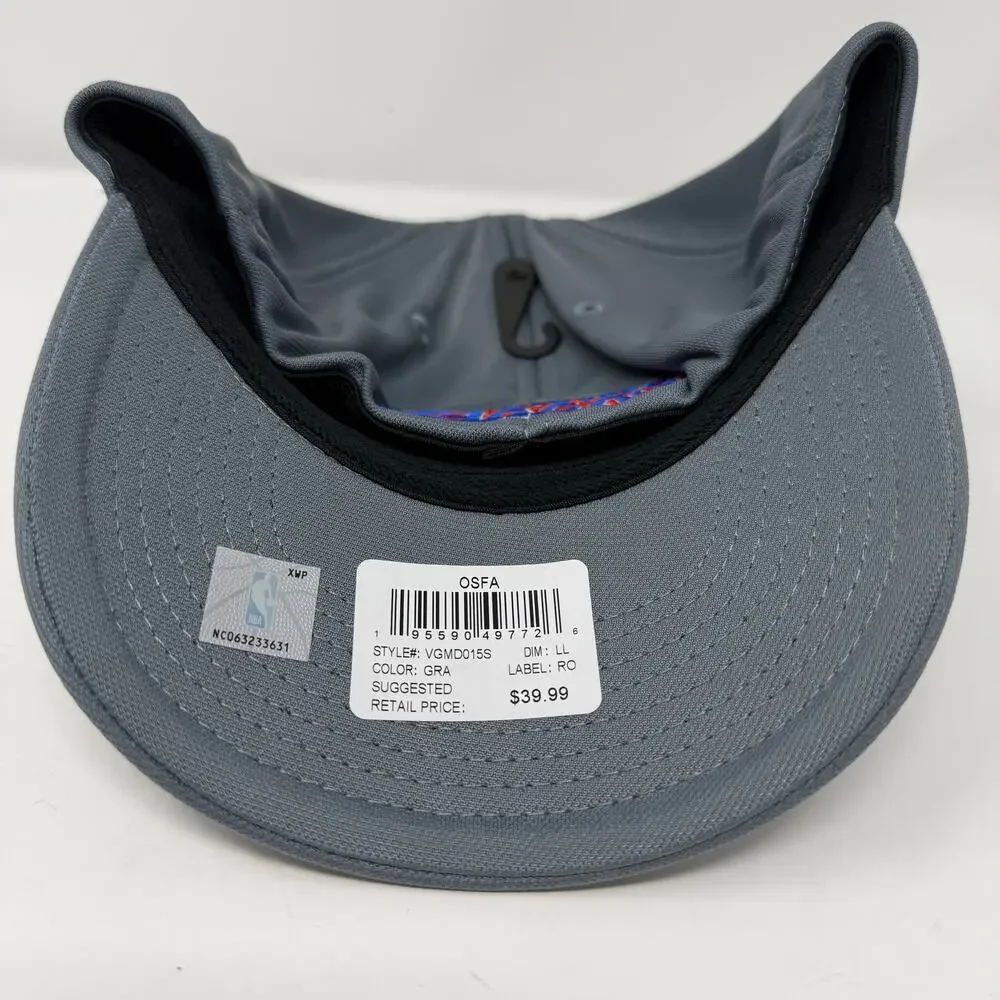 LA Lakers NBA USA Ultra Game Gray Hat American Flag Logo Adjustable Cap NWT